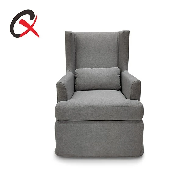 Slipcovered Swivel Glider Chair