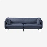 Blaues 4-Sitzer-Sofa